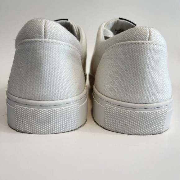 J. Crew White Road Trip Canvas Sneakers Womens Size 9 Casual Low Top Tennis Shoe - Picture 2 of 14